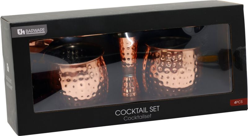 Moscow Mule cocktailsett - 4 deler