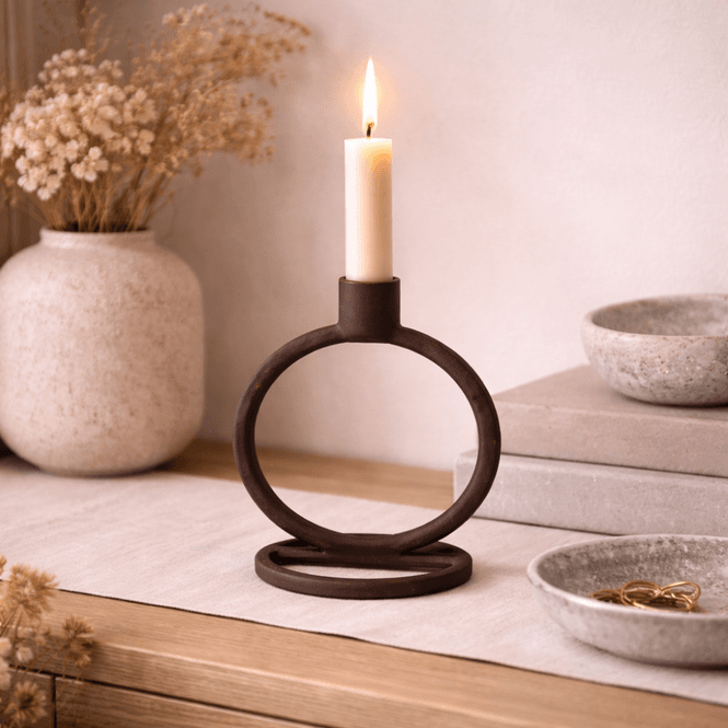 Hovedbilde Lysestake – Chocolate Brown